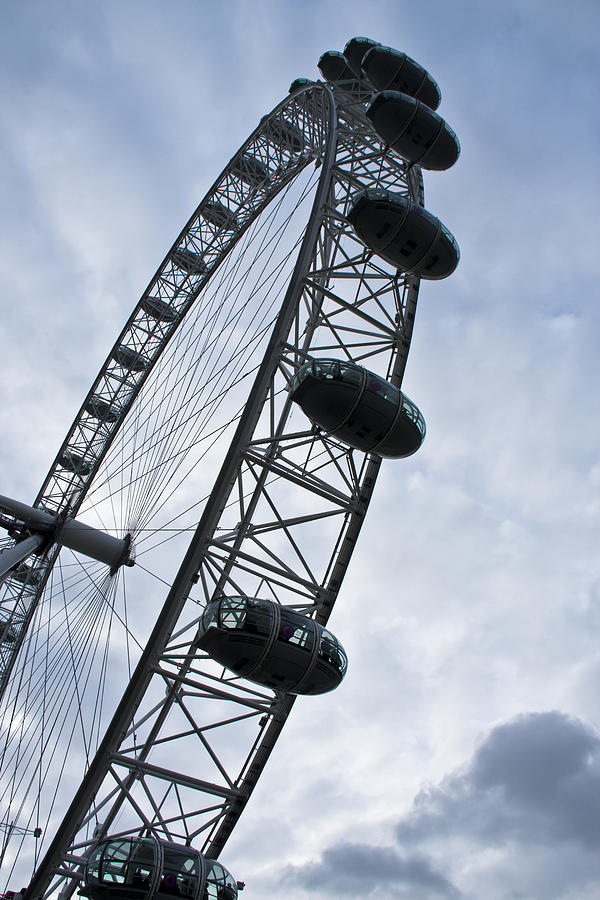 London Photograph - Below Londons Eye by Kamil Swiatek