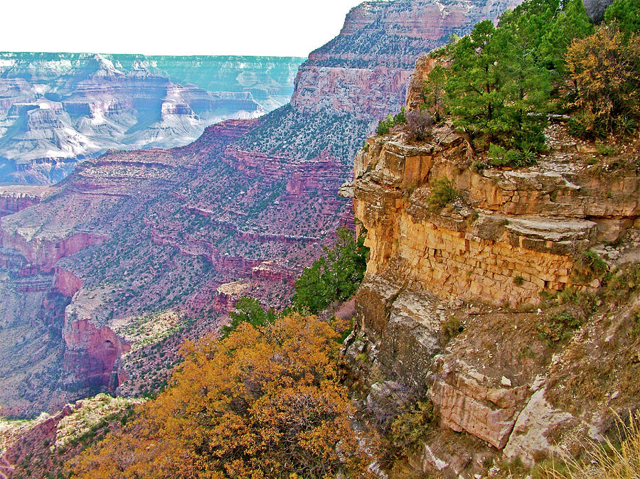 Below the Rim on Bright Angel Trail of Grand Canyon National Park-Arizona   Photograph by Ruth Hager