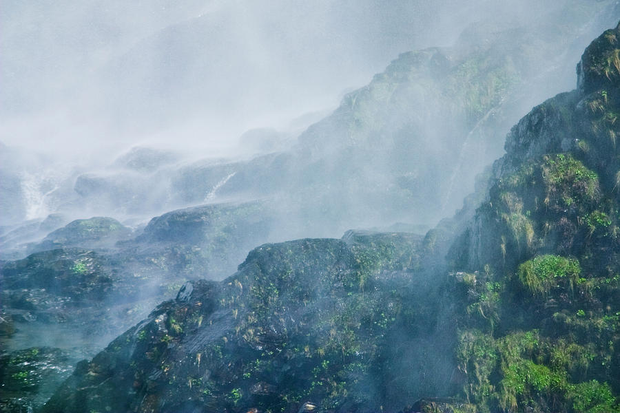 Waterfall Photograph - Below Wallace Falls by Tom Vaughan