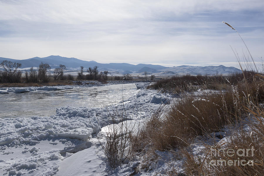 Winter Photograph - Below Zero River by Carolyn Brown
