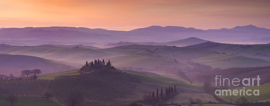 Belvedere and Tuscan Countryside Photograph by Brian Jannsen