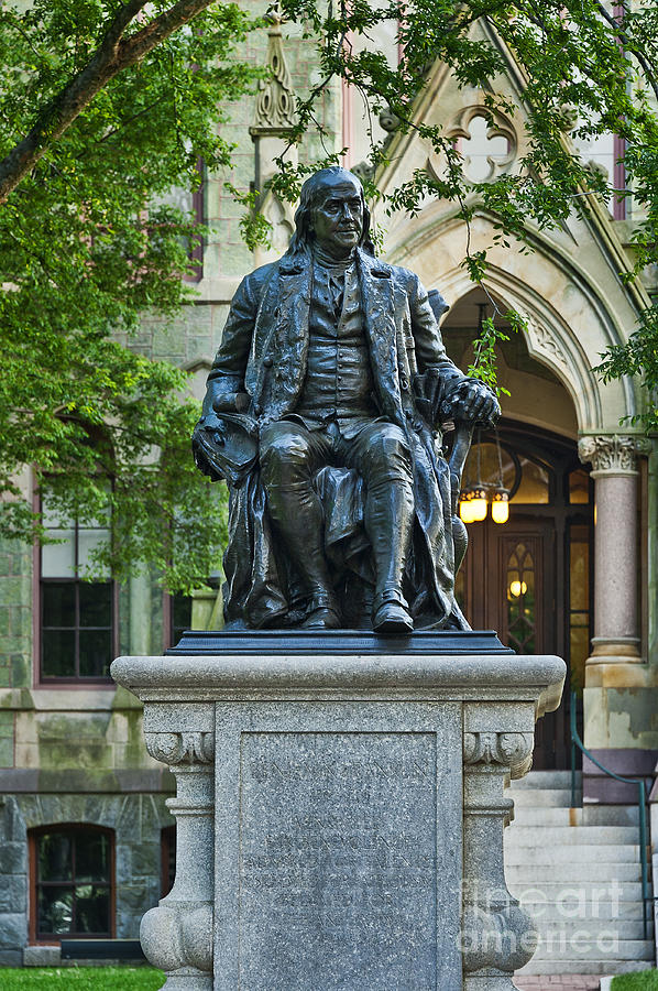 Philadelphia Photograph - Ben Franklin at the University of Pennsylvania by John Greim