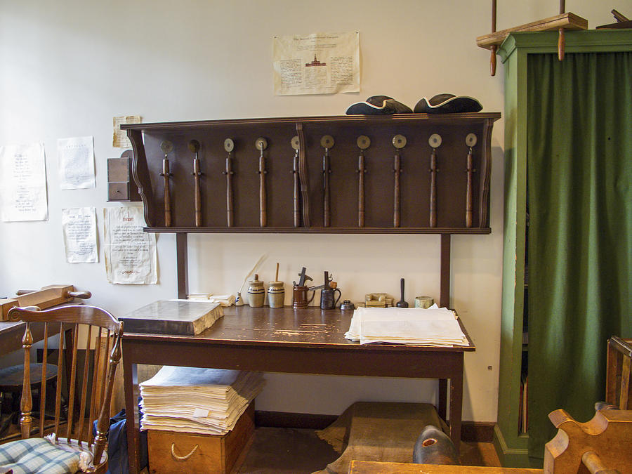 Ben Franklin Printing Office Photograph by Sally Weigand