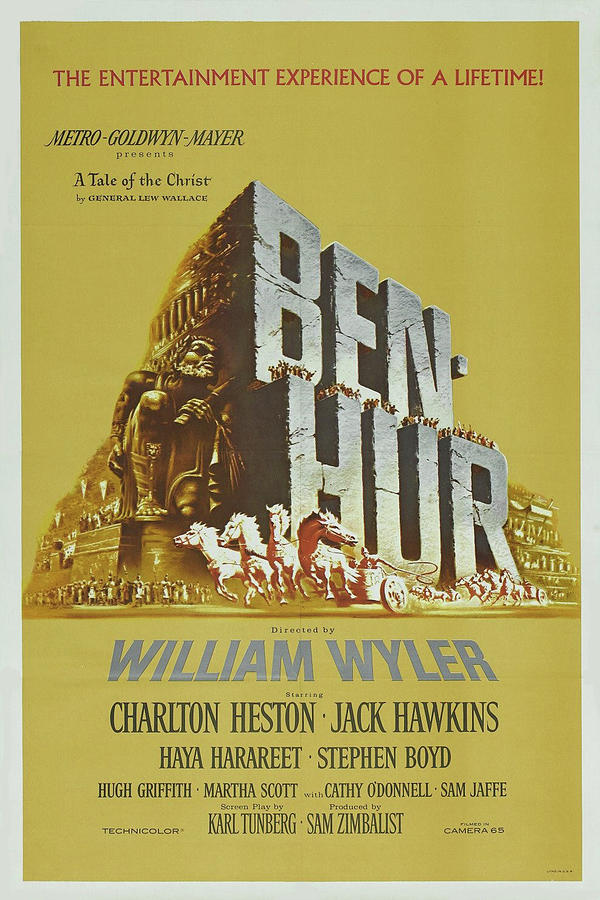 Ben Hur 1959 Mixed Media by Movie Poster Prints