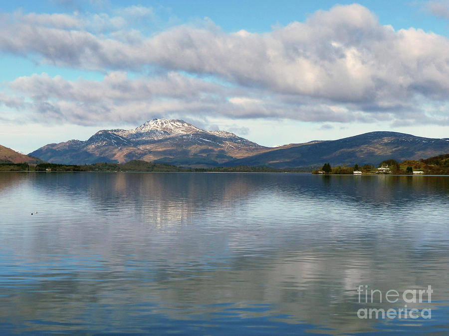  Loch Lomond - cloud reflections Photograph by Phil Banks