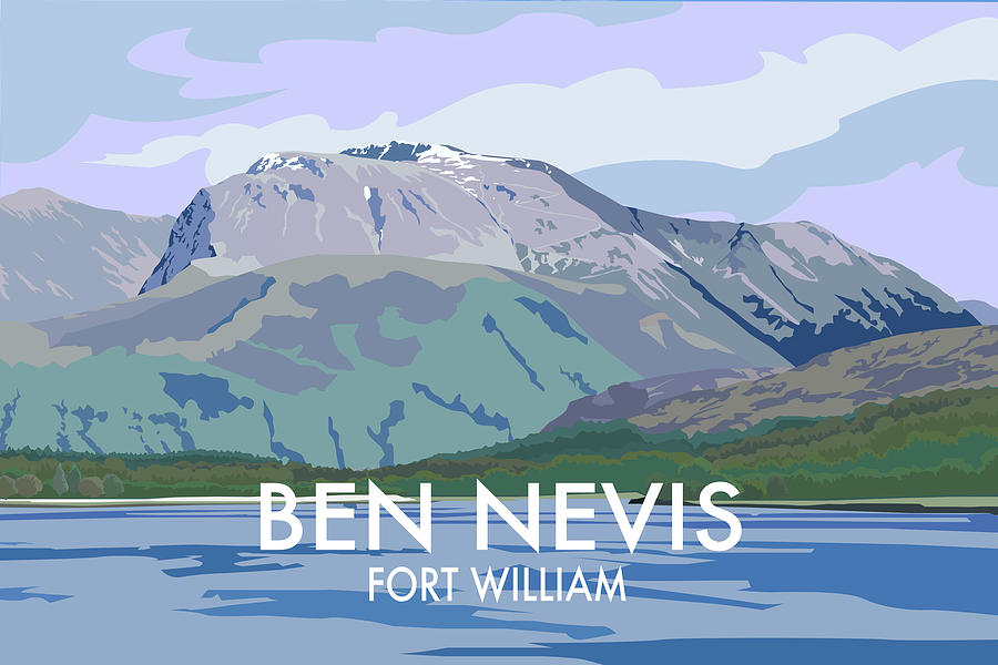 Ben Nevis Digital Art by Lloyd Hopkinson