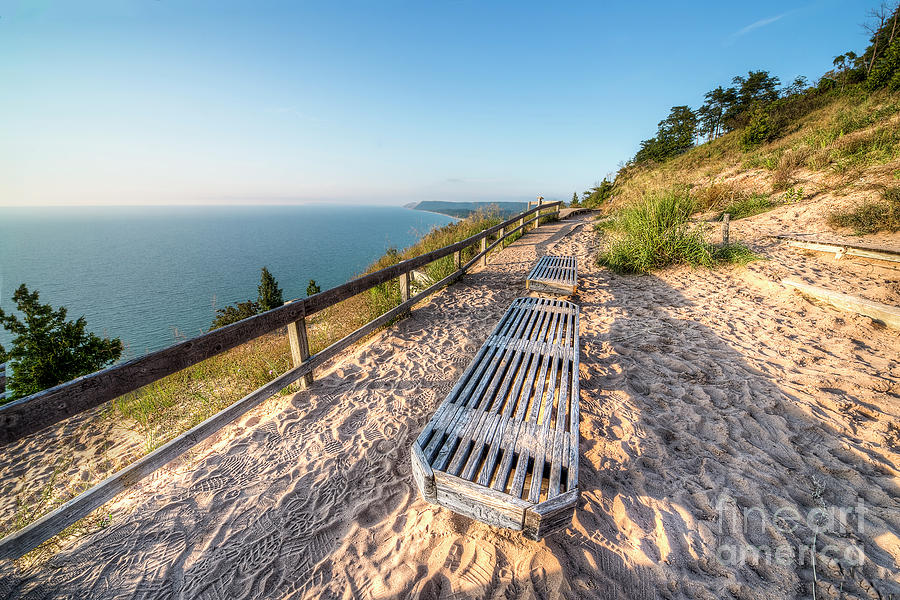 Bench At Empire Bluff Photograph