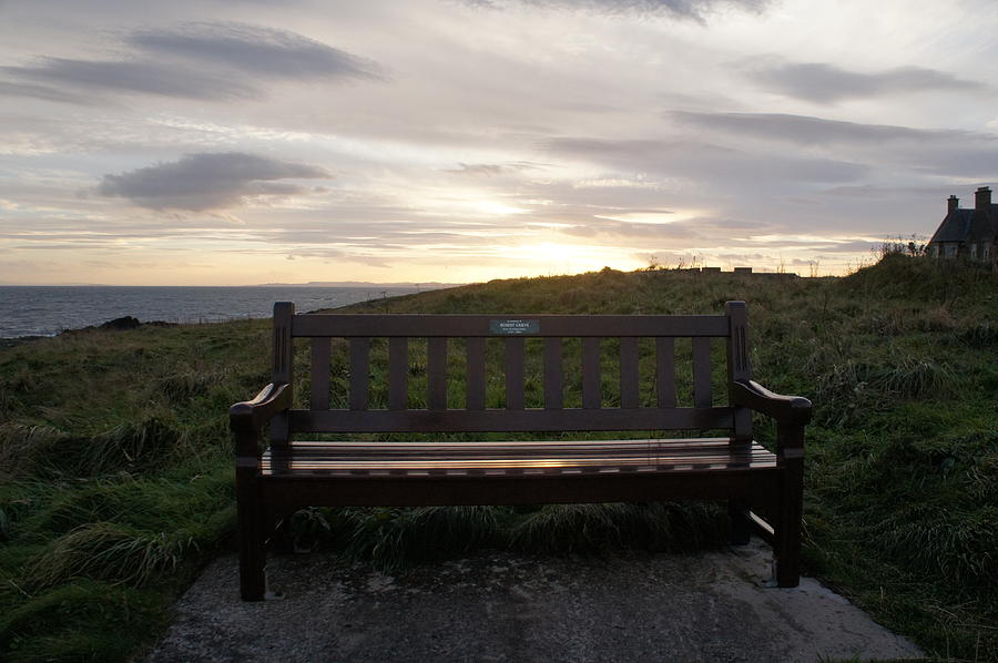 Bench for Sunrise Photograph by Elena Perelman