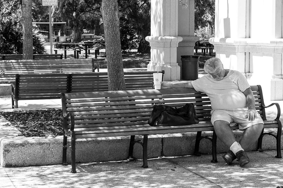 Bench Nap Photograph by Kendall Tabor - Fine Art America