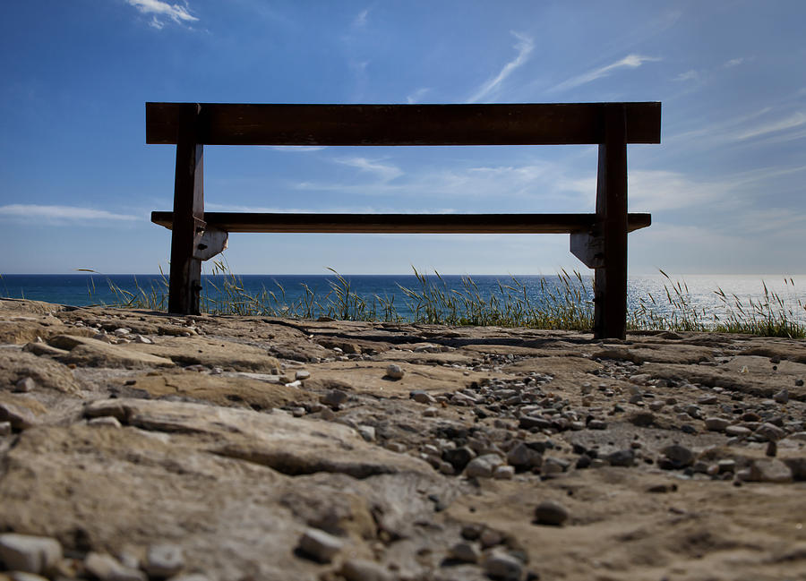 Bench with view Photograph by Mike Santis