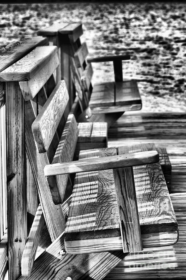 Benches By The Sea Photograph