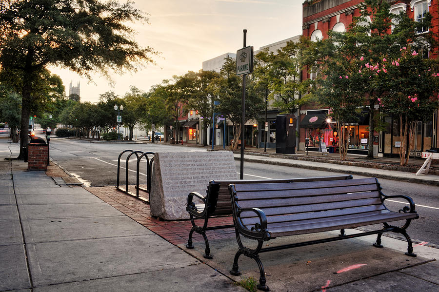 Benches On Market Street Photograph by Greg and Chrystal Mimbs