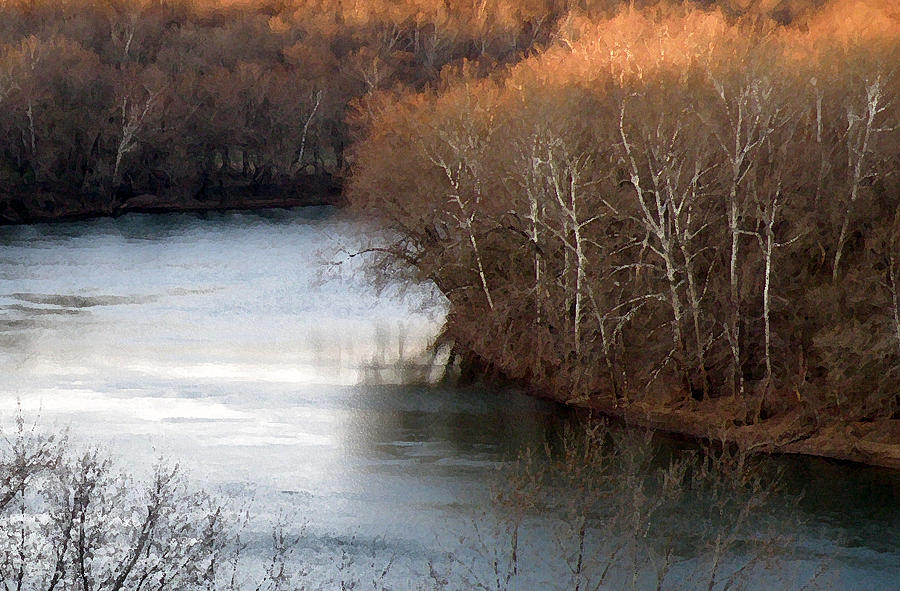 Tree Photograph - Bend in the Potomac by Jean Hall