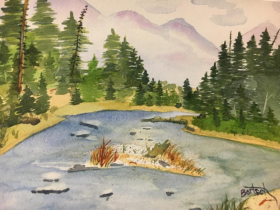 Bend in the River Painting by David Bartsch
