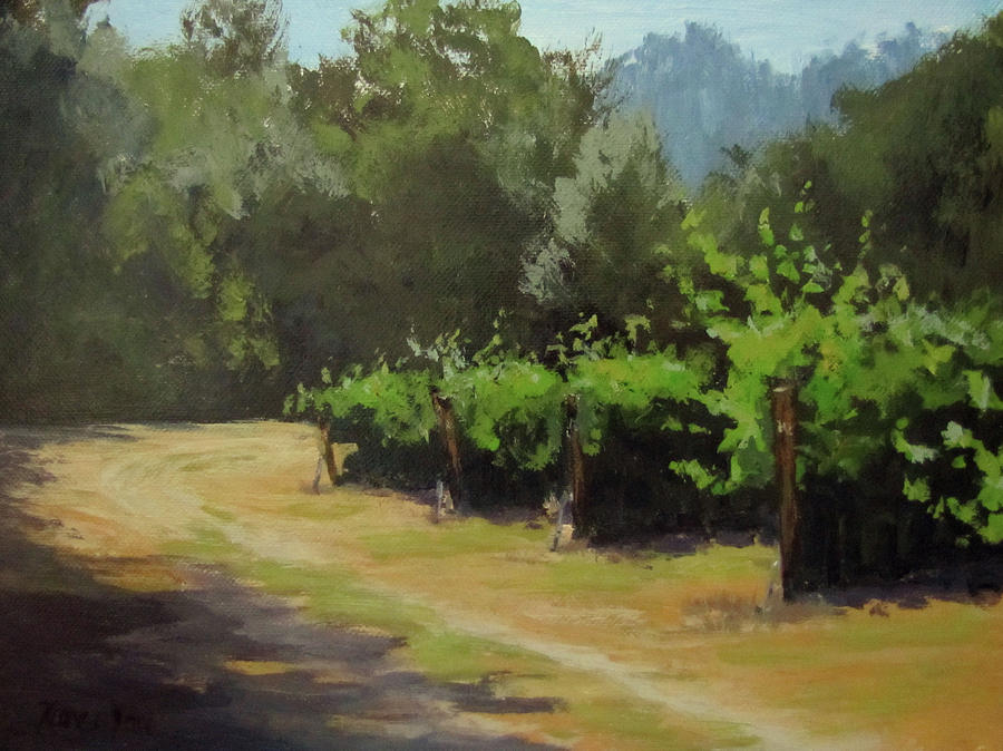 Bend in the Road Painting by Karen Ilari