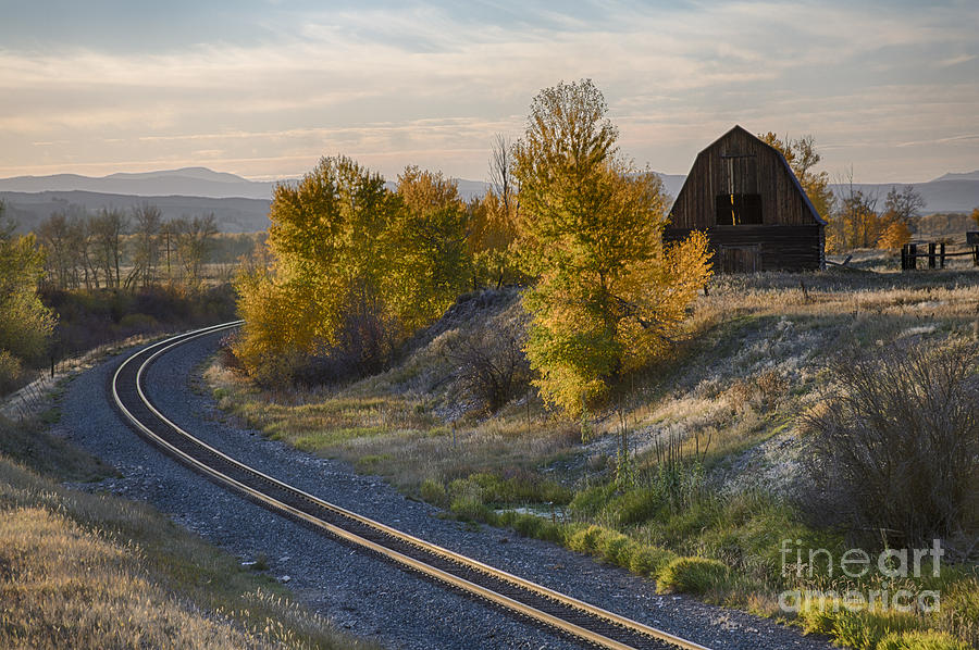 Bend Photograph - Bend in the Tracks by Idaho Scenic Images Linda Lantzy