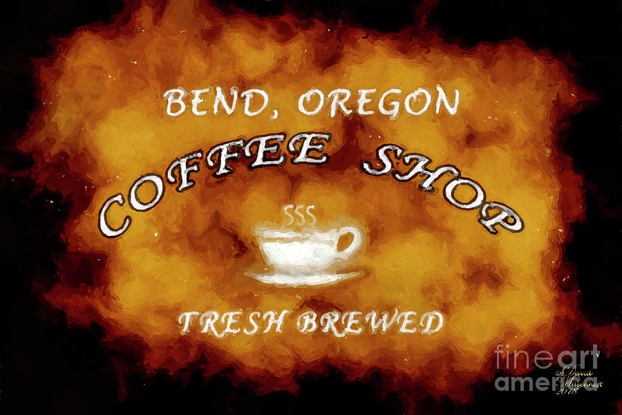Bend Oregon Coffee Shop Mixed Media by David Millenheft