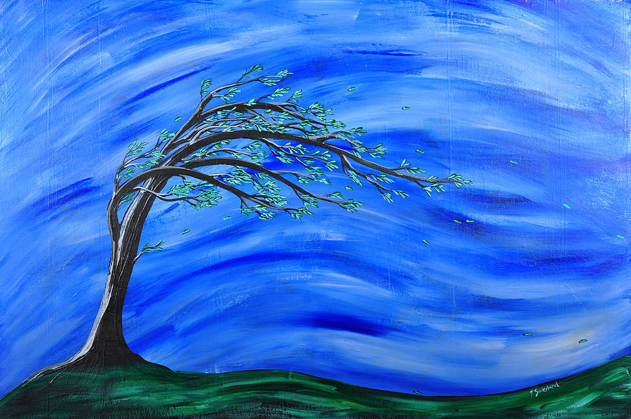 Bending Beneath The Wind Painting by Jessie Adelmann