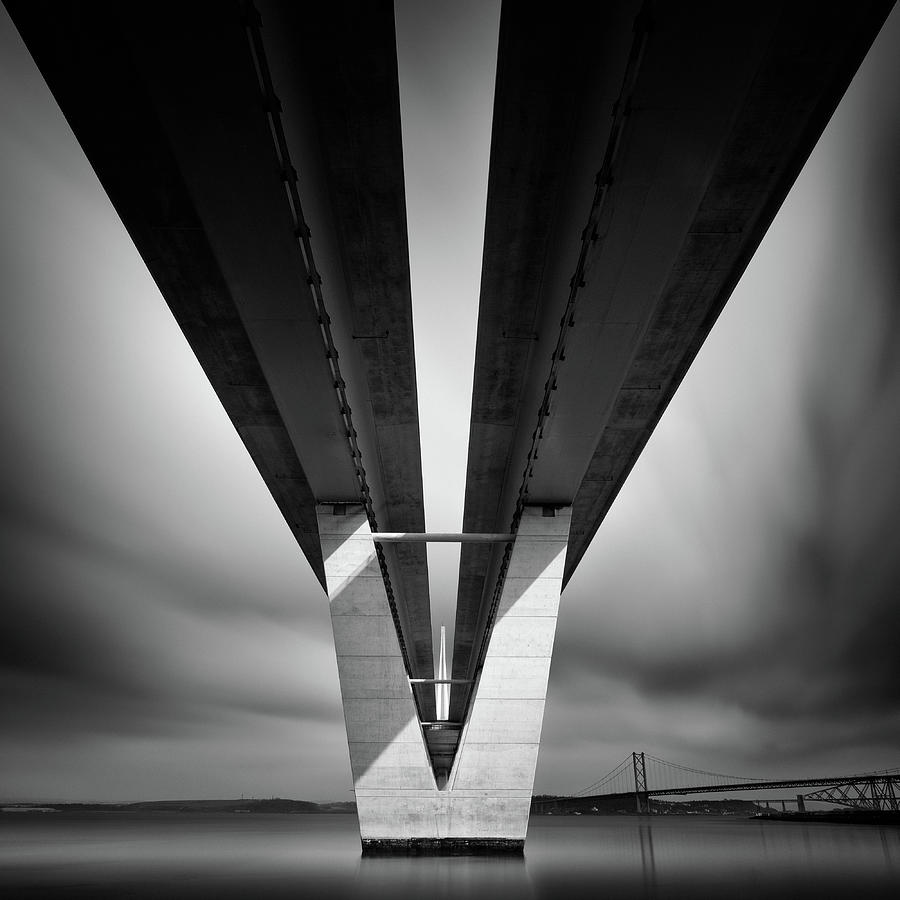 Bridge Photograph - Beneath the Queensferry Crossing by Dave Bowman