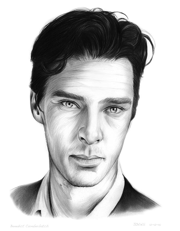 Benedict Cumberbatch Drawing by Greg Joens