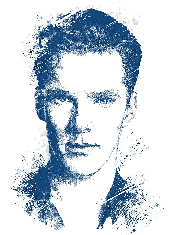 Benedict Cumberbatch Digital Art - Benedict Cumberbatch Portrait by Chad Lonius