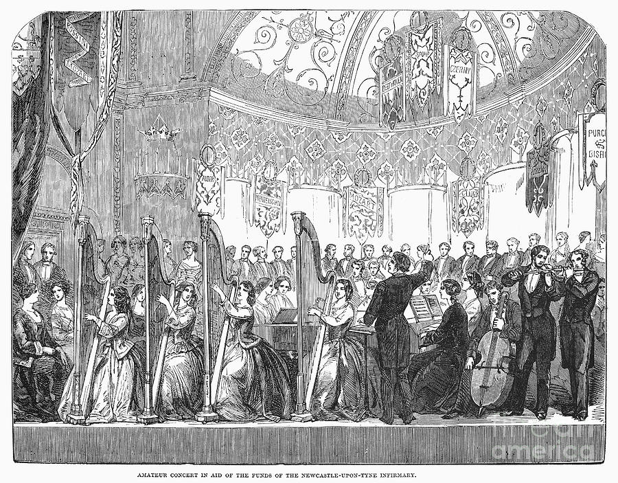 Benefit Concert, 1853 Photograph by Granger