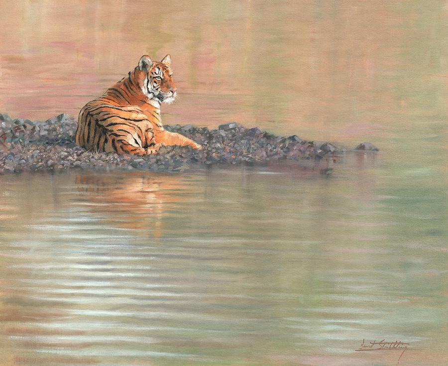 Bengal Tiger Painting by David Stribbling