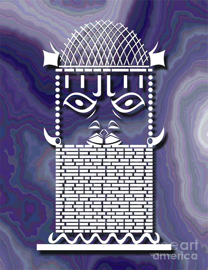 Africa Digital Art - Benin Warrior King by Walter Neal