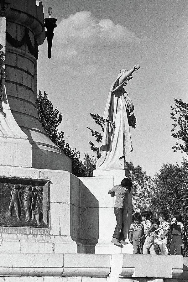 Benito Juarez monument Juarez Chihuahua Mexico 1977 Photograph by David Lee Guss