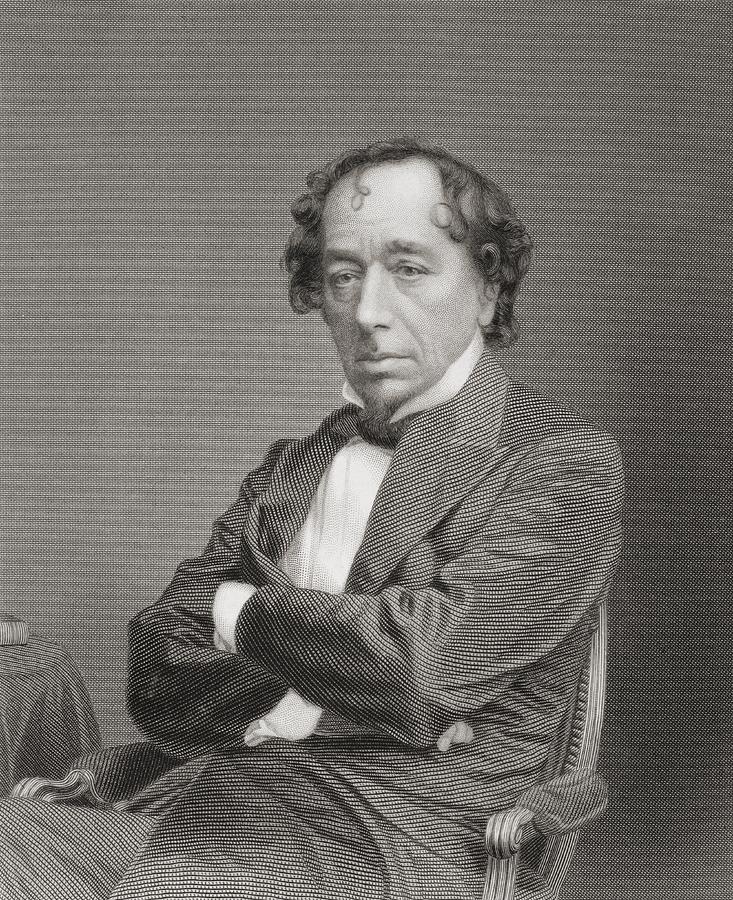 Benjamin Disraeli, 1st Earl Of Drawing by Vintage Design Pics