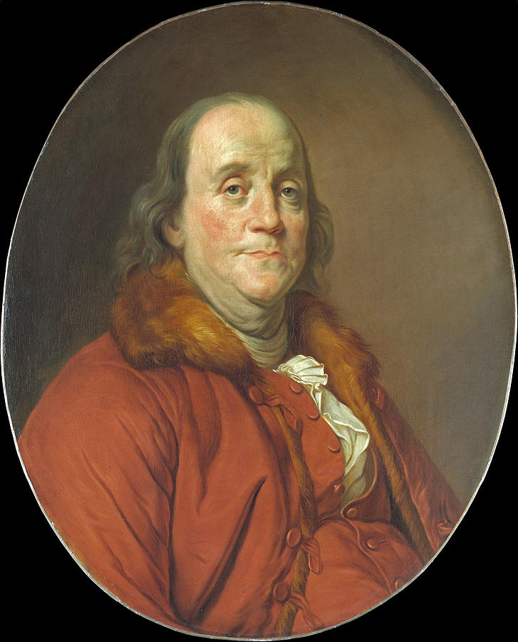 Benjamin Franklin Painting by Workshop of Joseph Siffred Duplessis