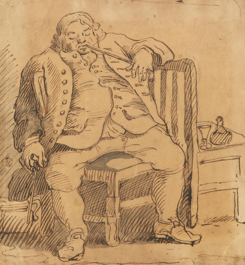 Benjamin Read Drawing by William Hogarth
