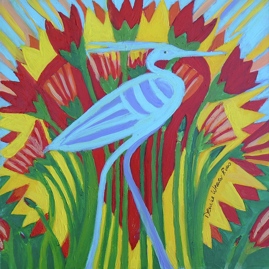 Egypt Painting - Bennu II by Denise Weaver Ross Egypt Painting - Bennu II by Denise Weaver Ross