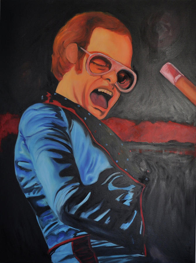 Elton John Painting - Benny and the jet by Mitchell Todd