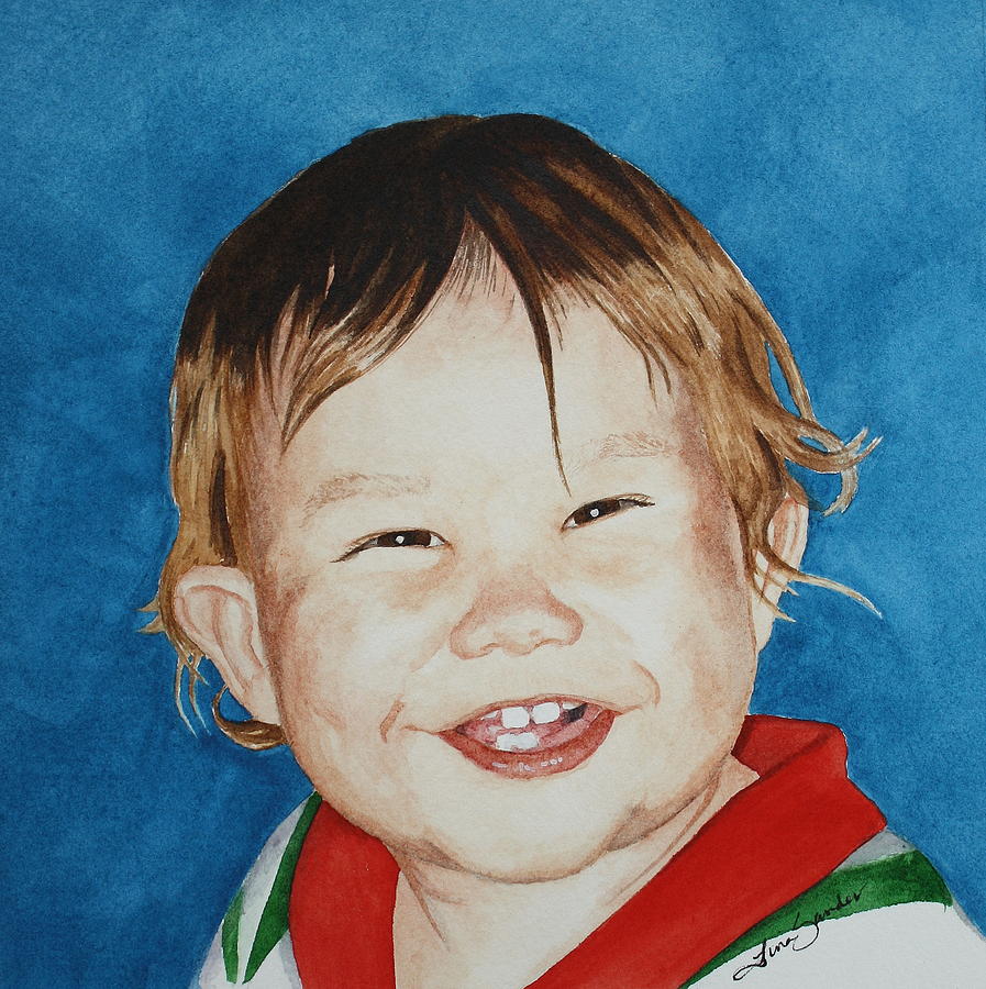 Portrait Painting - Benny Boy by Tina Sander