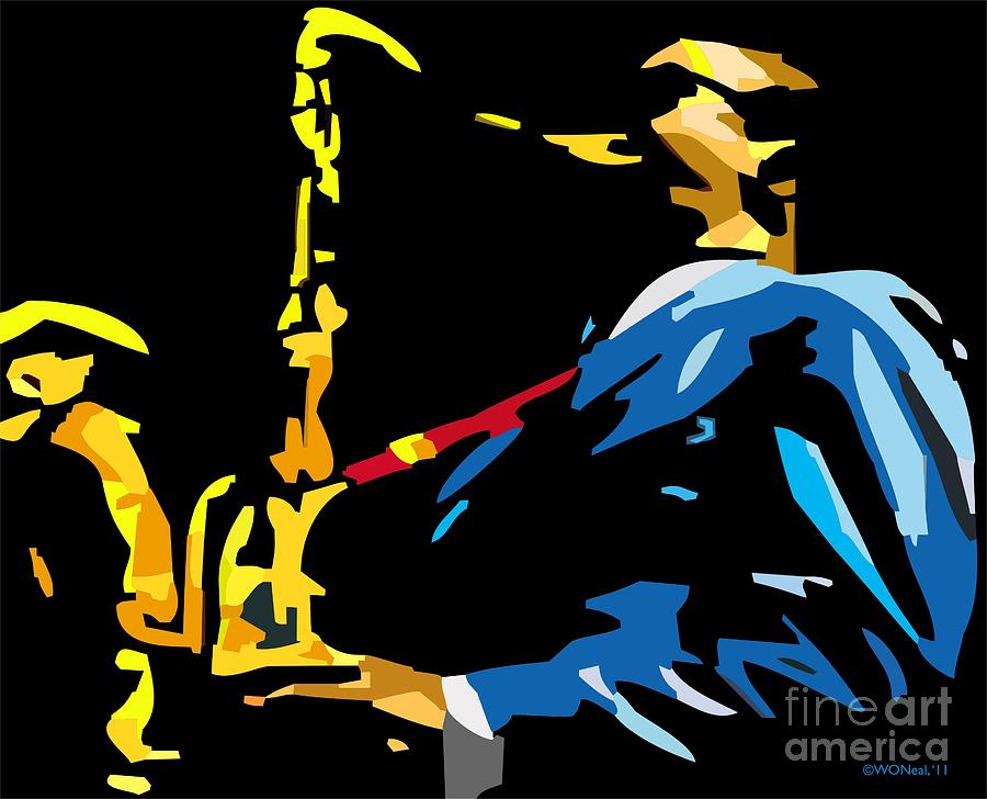 Musician Digital Art - Benny Golson by Walter Neal