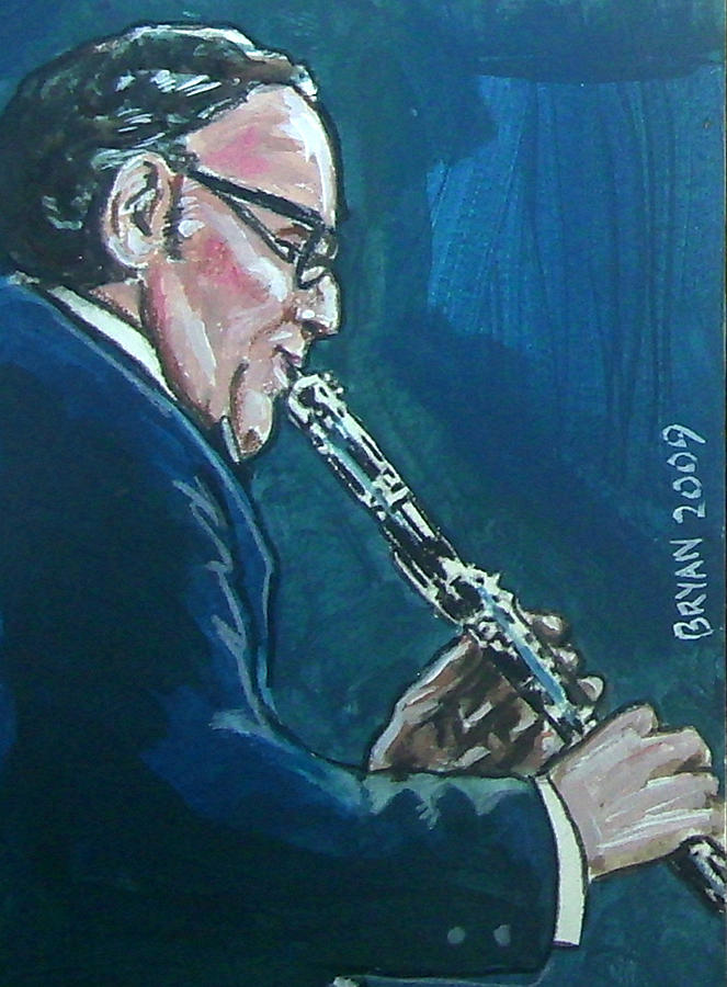 Benny Goodman Painting by Bryan Bustard