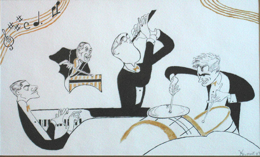 Benny Goodman Quartet Painting by Imagery-at- Work