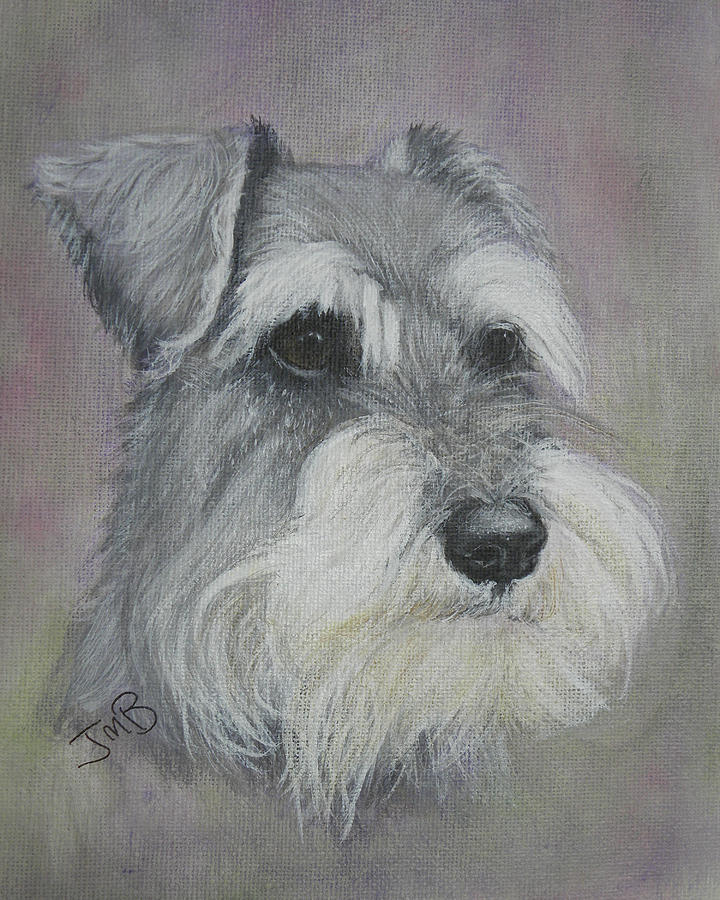 Dog Painting - Benson by Janice M Booth