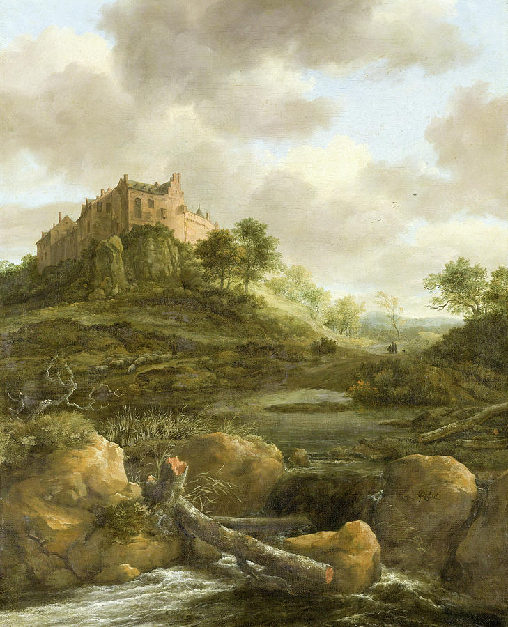 Bentheim Castle Painting by Jacob Isaacksz van Ruisdae