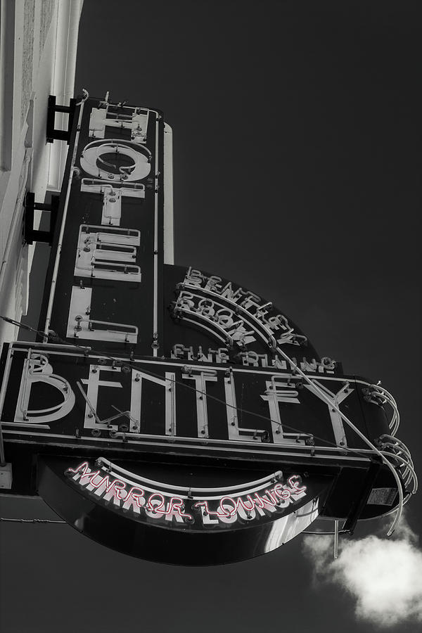 Bentley Hotel Signage Alexandria Louisiana Photograph by Eugene Campbell