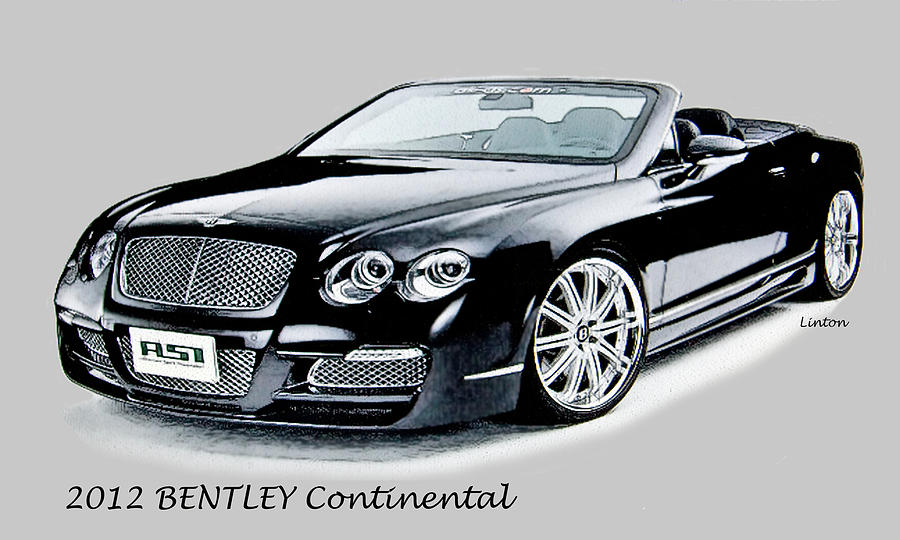 Bentley Digital Art by Larry Linton