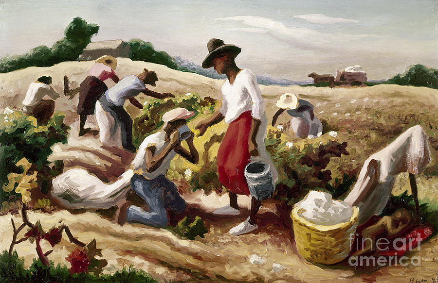 Field Workers, 1945 Painting by Thomas Hart Benton