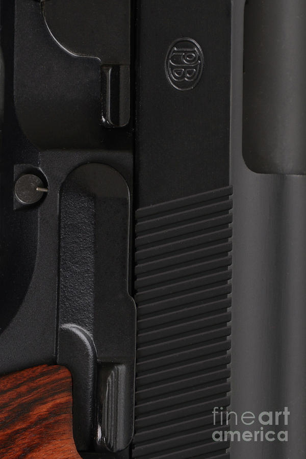 Shell Photograph - Beretta Gun Closeup by Jt PhotoDesign