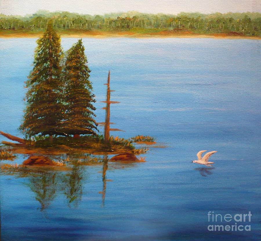 Berford Lake2 Painting by Monika Shepherdson