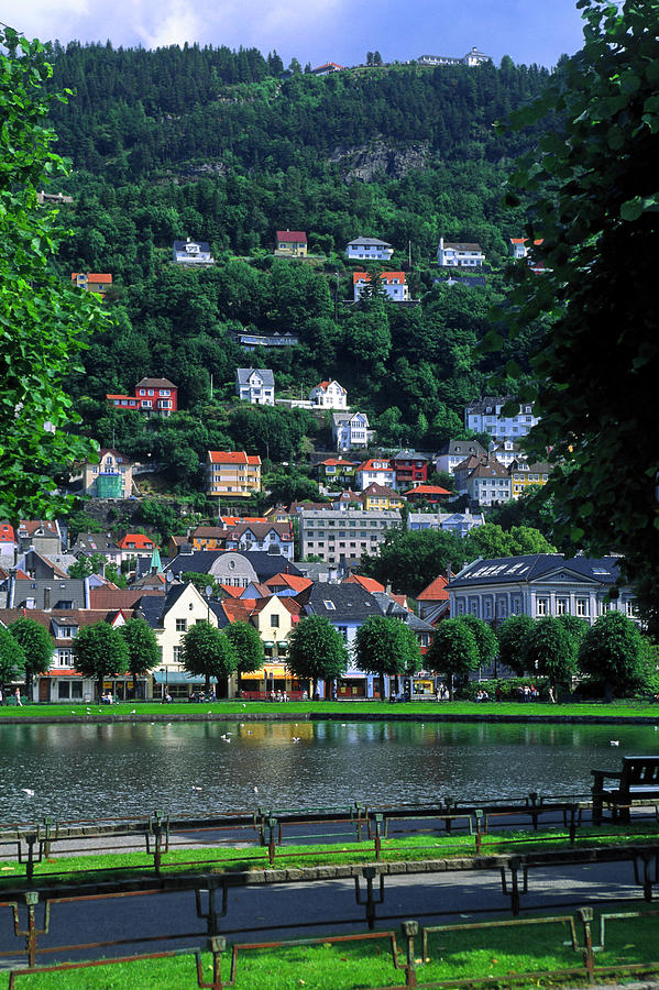 Bergen City Scape Photograph by Sally Weigand