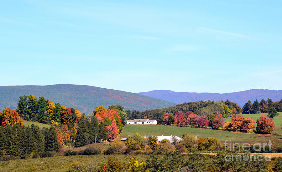 Berkshires Fall Foliage and Farm Photograph by Rossano Ossi - Fine Art ...