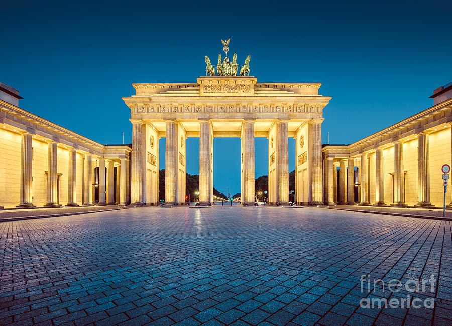 Architecture Photograph - Berlin Brandenburg Gate by JR Photography