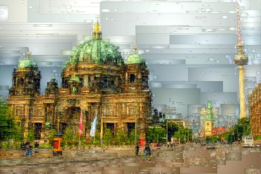 Berlin Cathedral Digital Art by Rafael Salazar