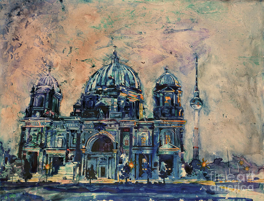 Berlin Cathedral Painting by Ryan Fox